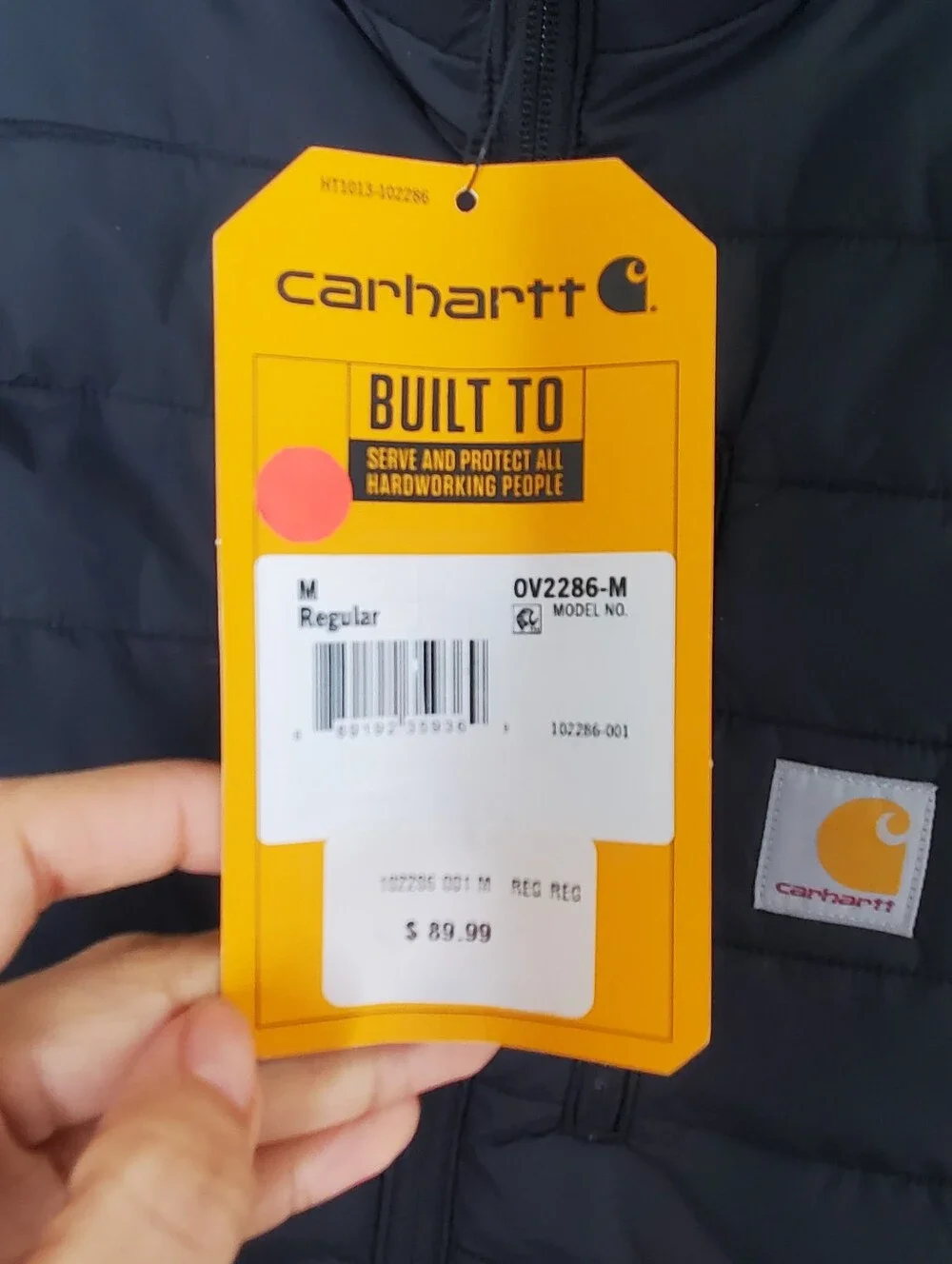 Carhartt Gilliam Rain Defender Black Quilted Puffer Vest